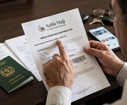 Umrah booking confirmation