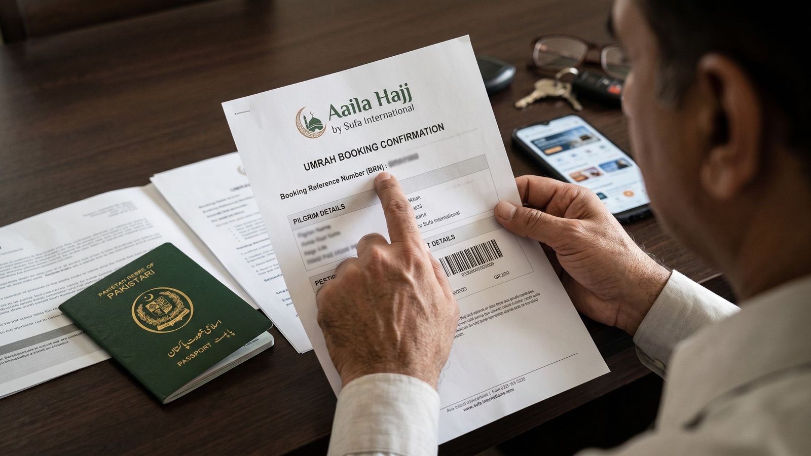 Umrah booking confirmation